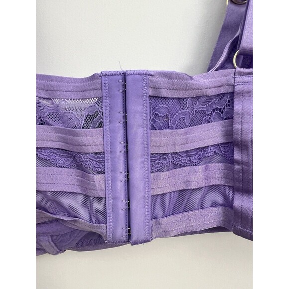 Torrid Curve Straps And Lace Underwire Bra Lilac W Plus Sz 1 Lingerie Floral NWT - Picture 7 of 13